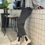 شلوار جین استرایت قد90 دمپا کات H&f 