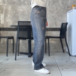 شلوار جین واید فیت بدون کشسانی سایه دار قد 110