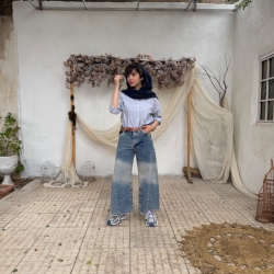 شلوار جین شافل قد. 90فشن b&l