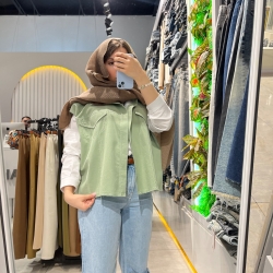 وست لینن سبز بدون آبرفت اور سایز