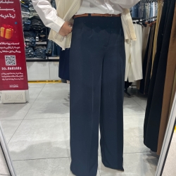 شلوار واید مرویجت پیله دار قد 110 رنگ کرم.قهوه ای . سورمه ای