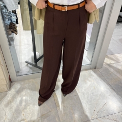 شلوار واید مرویجت پیله دار قد 110 رنگ کرم.قهوه ای . سورمه ای