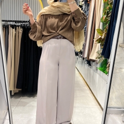 شلوار پارچه ای واید پیله دار مروجیت 