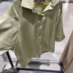 شومیز طرحدار قد پشت 65 جلو 60 فری سایز