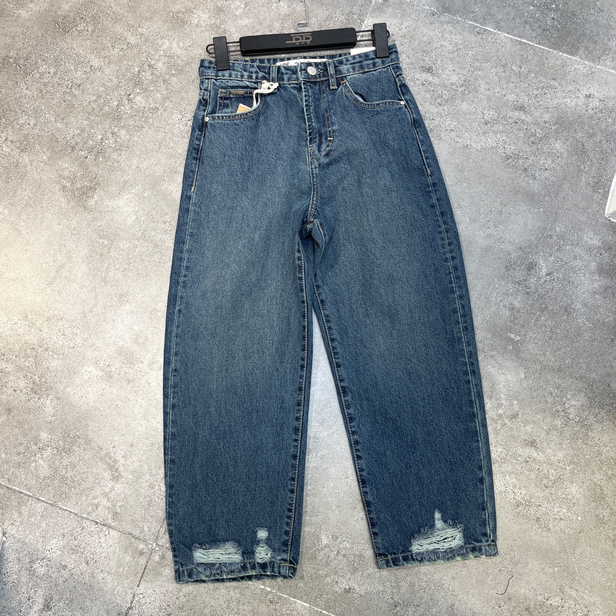 شلوار جین واید راسته قد 90