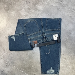 شلوار جین واید راسته قد 90