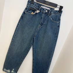 شلوار جین واید راسته قد 90