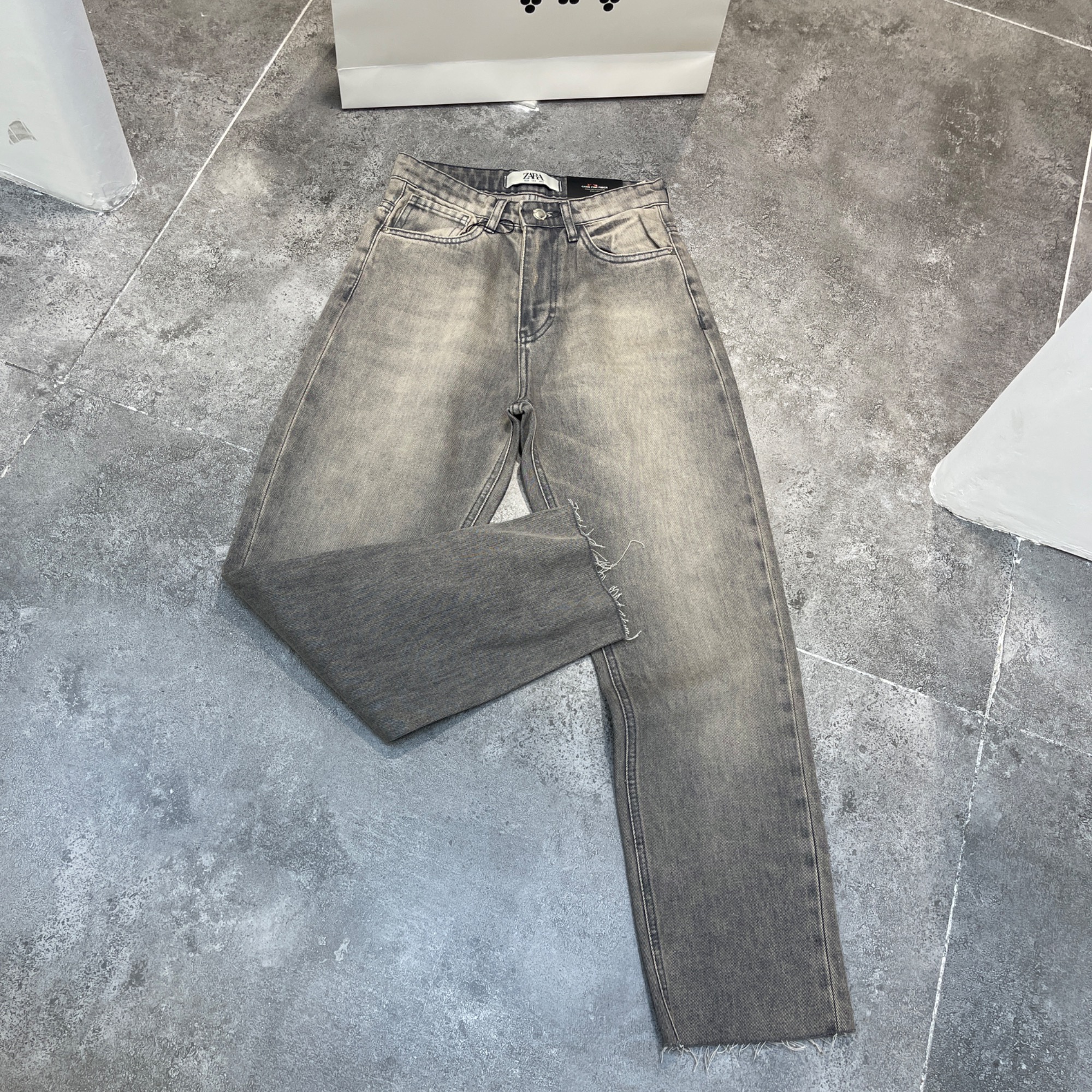 شلوار جین استرایت فیت قد90 دمپا کات