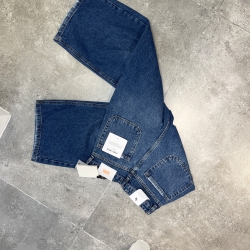 شلوار جین واید رلکس پنس دار قد 90