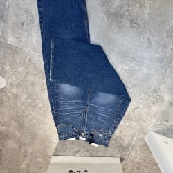 شلوار جین واید رلکس پنس دار قد 90