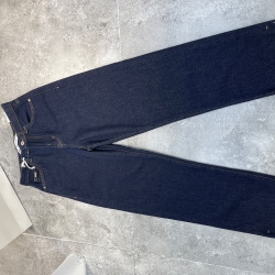 شلوار جین واید سورمه ای قد90 دمپا کات