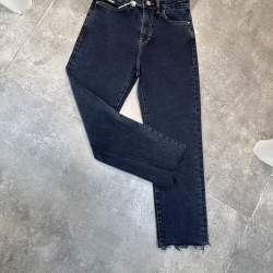 شلوارجین استرایت فیت کم کش دمپا کات قد90