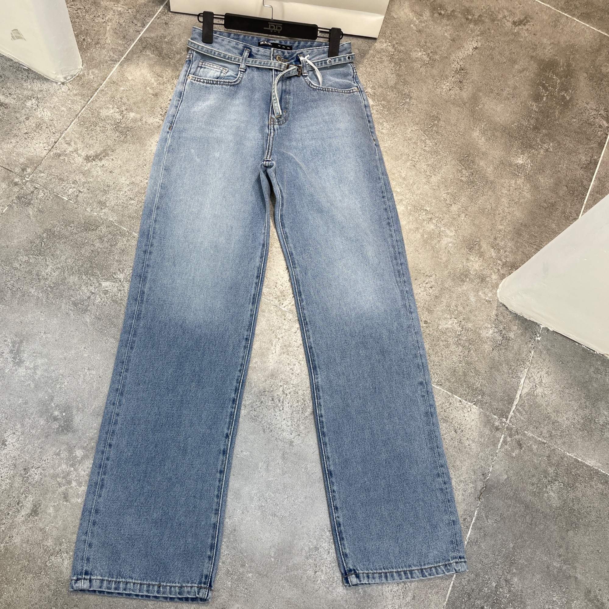 شلوار راسته نرمال لخت جک بات کمر فشن قد110