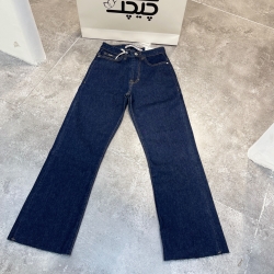 شلوارجین فلر قد 90 دمپا کات سورمه ای