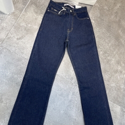 شلوارجین فلر قد 90 دمپا کات سورمه ای