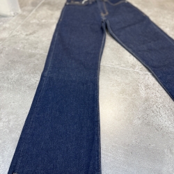 شلوارجین فلر قد 90 دمپا کات سورمه ای