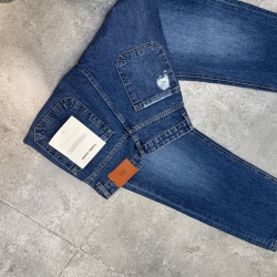 شلوارجین راسته فیت (زاپ بسته) قد 110