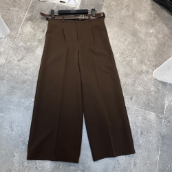 شلوار پارچه ای واید قد90 کرپ لاکچری 