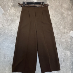 شلوار پارچه ای واید قد90 کرپ لاکچری 