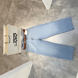 شلوار جین راسته نرمال قد88 پارچه ریزشی جک پات