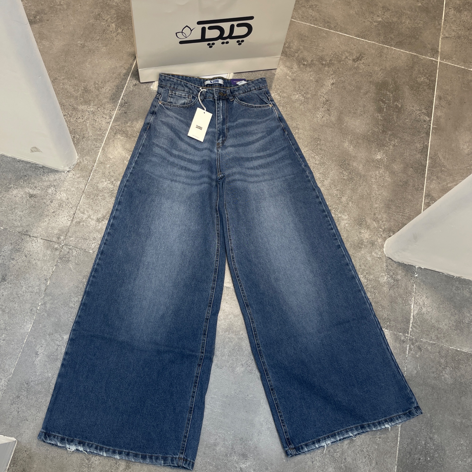 شلوارجین فول بگ قد113