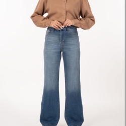 شلوارجین راسته لاین پارچه ریزشی جک پات قد110