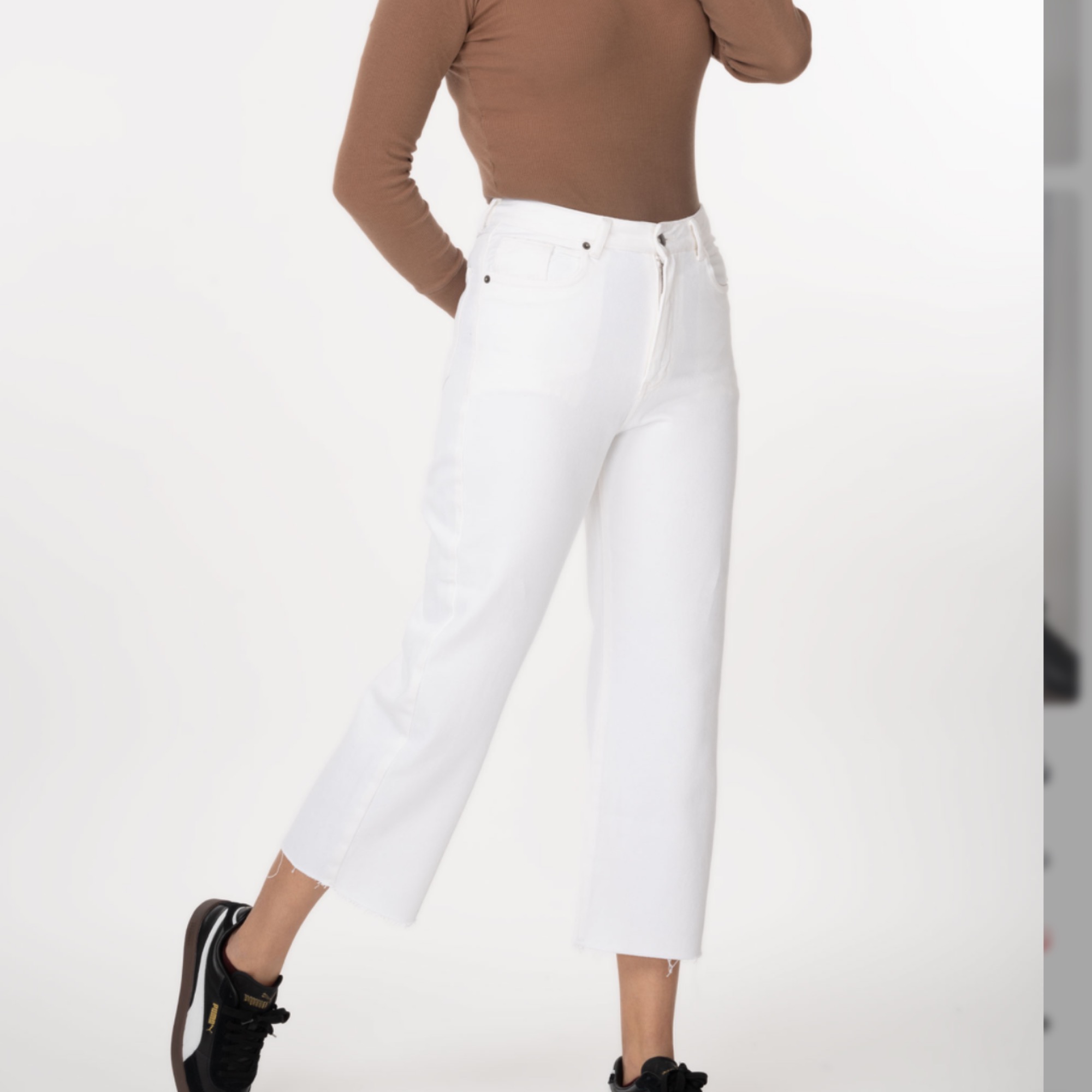 شلوارجین راسته قد90 پارچه جک پات