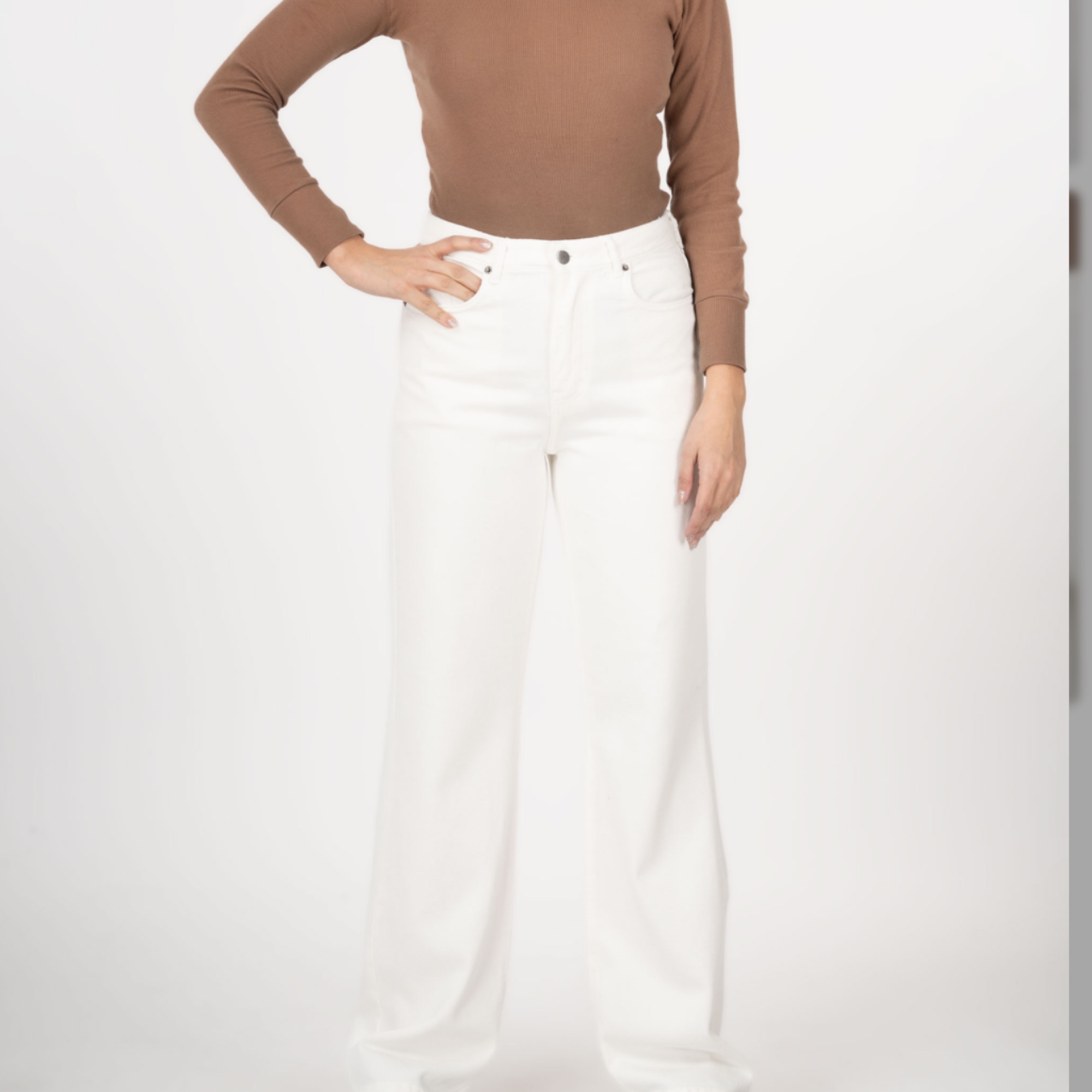 شلوارجین راسته لاین پارچه جک پات قد110