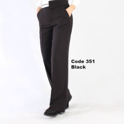 شلوار پارچه ای لخت وریزشی پارچه کرپ سان قد110 مشکیو قهوه ای