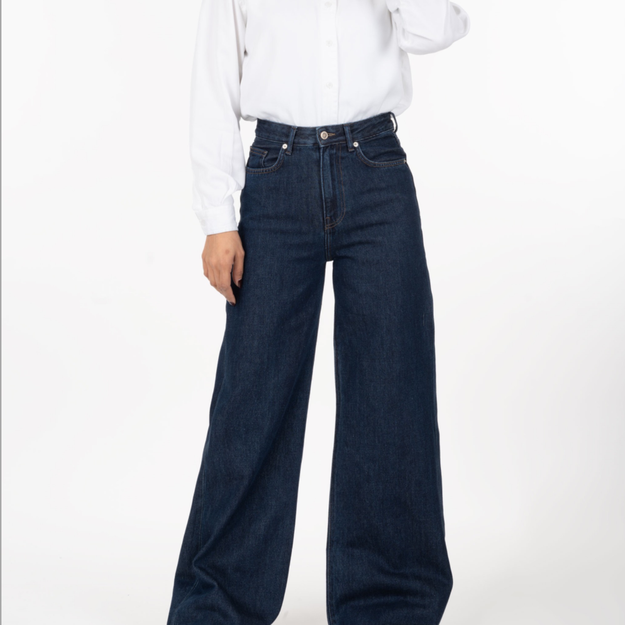 شلوار جین فلر (وایدلگ) پارچه لخت جک پات قد‌112