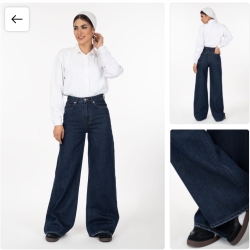 شلوار جین فلر (وایدلگ) پارچه لخت جک پات قد‌112