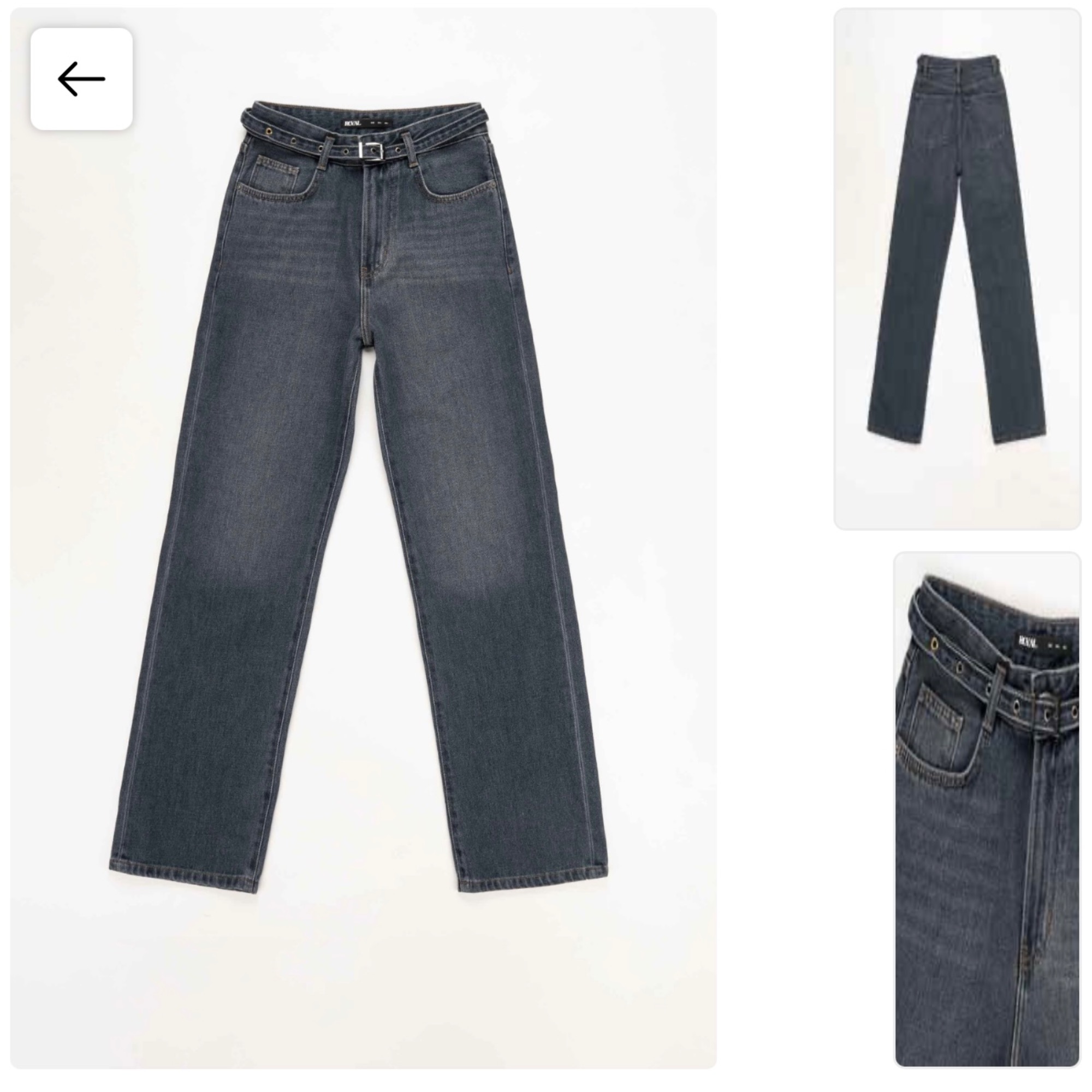 شلوارجین راسته پارچه ریزشی جک پات قد 110