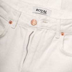 شلوارجین واید سفید پارچه جک پات ریزشی قد110