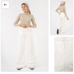 شلوارجین فلر پارچه جک پات ریزشی قد110